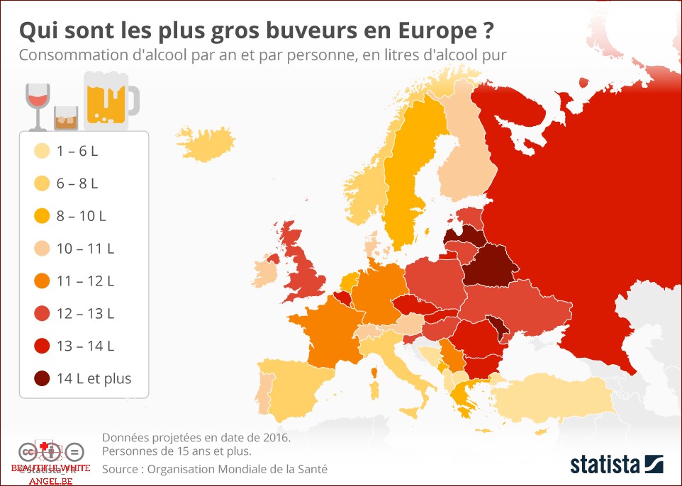 Consommation d alcool les plus gros buveurs en Europe sont